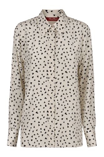 Pagine Printed Crêpe De Chine Shirt - Max Mara Studio - Modalova