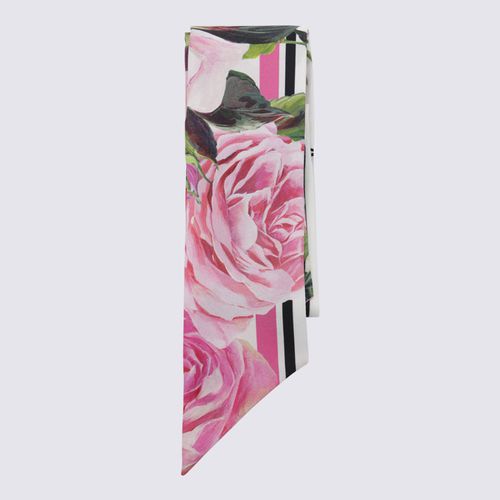 Dolce & Gabbana Pink Silk Scarves - Dolce & Gabbana - Modalova