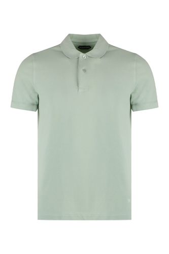 Short Sleeve Cotton Polo Shirt - Tom Ford - Modalova