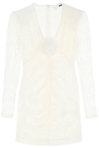 Lace Mini Dress With Removable Flower Detail - Rotate by Birger Christensen - Modalova