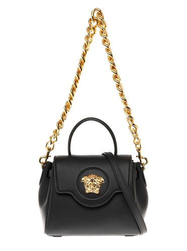 La Medusa Handbag With Logo Detail In Leather Woman - Versace - Modalova