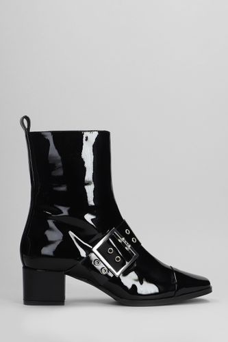 Rock High Heels Ankle Boots In Patent Leather - Carel - Modalova