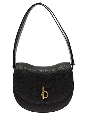 Medium Crossbody Bag With Logo Plaque In Grained Leather Woman - Burberry - Modalova