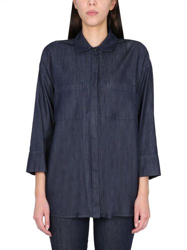 Buttoned Long-sleeved Denim Shirt Jacket - 'S Max Mara - Modalova