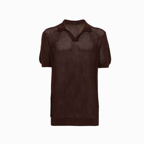 Tagliatore Mesh Polo Shirt - Tagliatore - Modalova