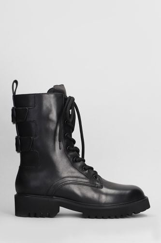 Asia Combat Boots In Leather - Lola Cruz - Modalova