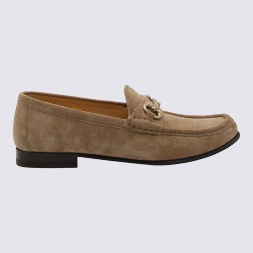 Brown Leather Loafers - Brunello Cucinelli - Modalova
