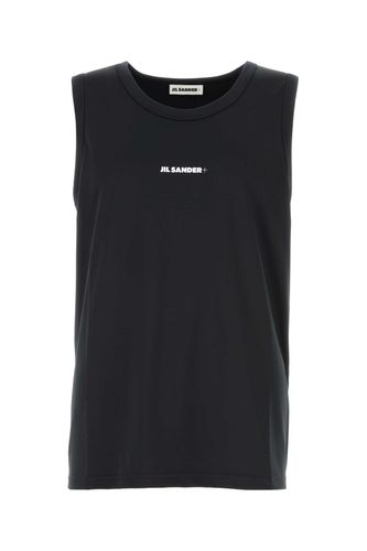 Black Stretch Polyester Tank Top - Jil Sander - Modalova