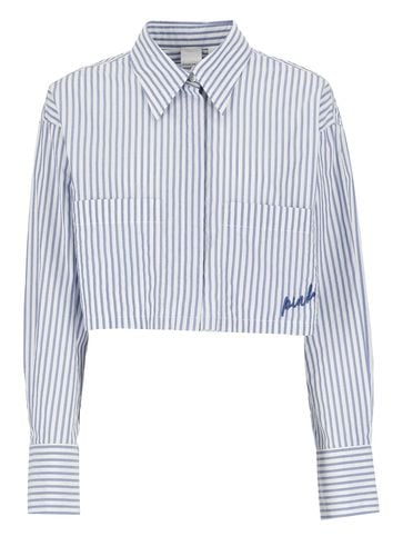 Pinko Striped Crop Shirt - Pinko - Modalova