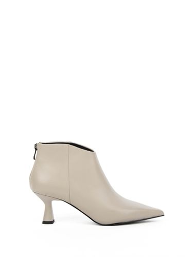 Beige Leather Ankle Boot - Bruno Premi - Modalova