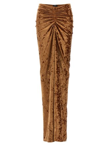 Atlein crushed Velvet Long Skirt - Atlein - Modalova