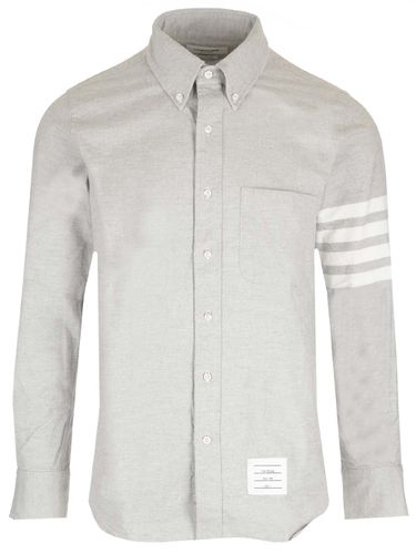 Thom Browne Grey Shirt With Plate - Thom Browne - Modalova