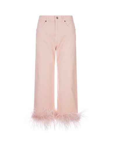 Parosh Pink Chimera Crop Jeans - Parosh - Modalova