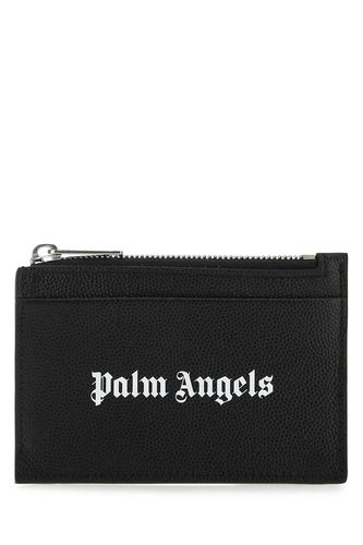 Black Leather Card Holder - Palm Angels - Modalova