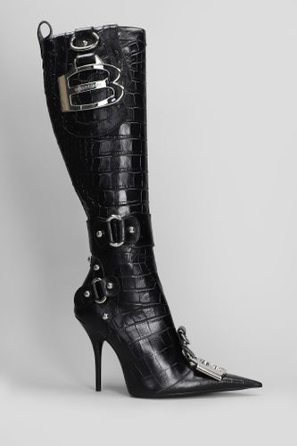 Essex Boot 110 High Heels Boots In Leather - Balenciaga - Modalova