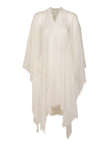 Fringed Overall Long Cape - Mirror in the Sky - Modalova