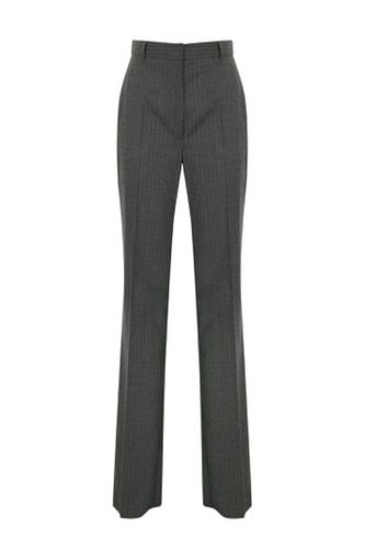 Gong Trousers In Pinstripe Wool Flannel - Max Mara Studio - Modalova