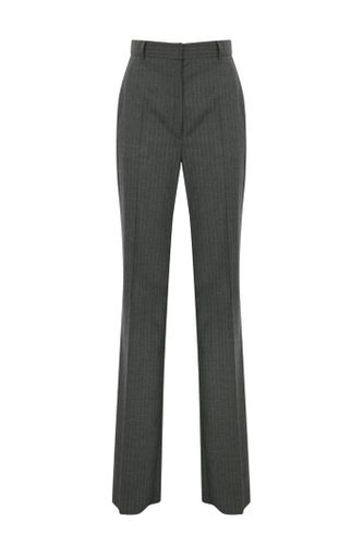 Gong Trousers In Pinstripe Wool Flannel - Max Mara Studio - Modalova