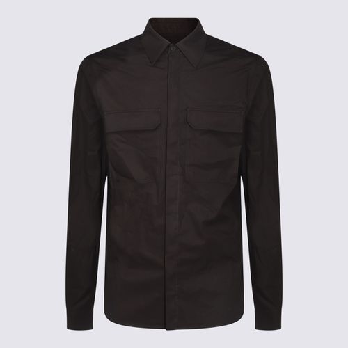 Rick Owens Black Cotton Shirt - Rick Owens - Modalova