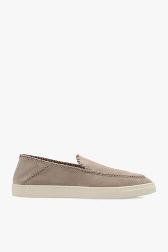 Slip-on Round Toe Sneakers - Giorgio Armani - Modalova