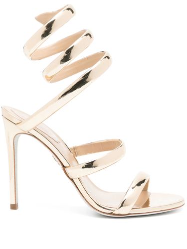 Cleo Mirrored Gold Sandal 105 - René Caovilla - Modalova