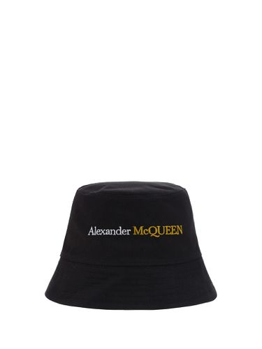 Bucket Hat With Logo - Alexander McQueen - Modalova