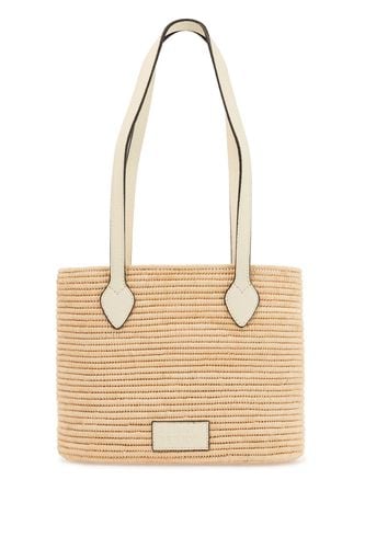 Large Vanilla Raffia Basket Bag With Leather Finishes - Strathberry - Modalova