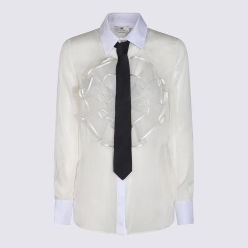 Elisabetta Franchi White Silk Shirt - Elisabetta Franchi - Modalova