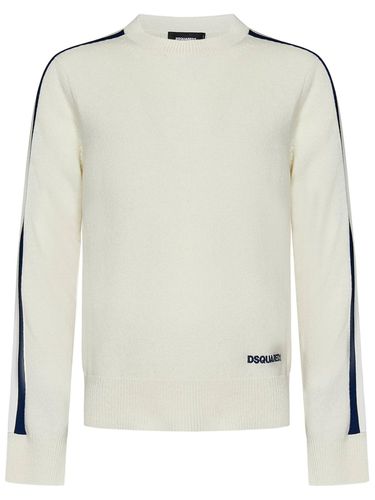 Logo Embroidered Knitted Jumper - Dsquared2 - Modalova