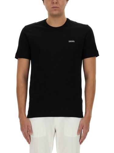 Zegna T-shirt With Logo - Zegna - Modalova