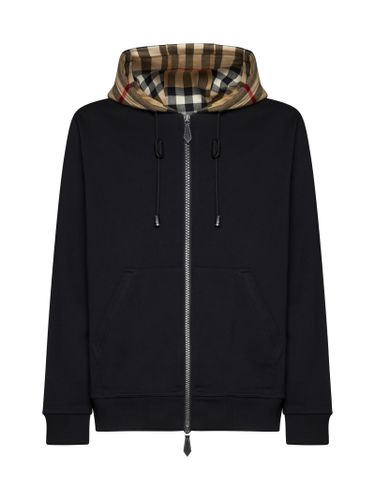 Samuel Cotton Zip-up Hoodie - Burberry - Modalova