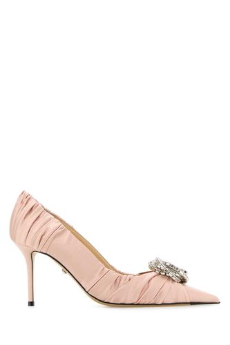 Mach & Mach Powder Pink Satin Pumps - Mach & Mach - Modalova