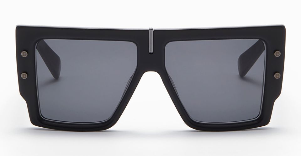 B-grand - Matte Black / Black Rhodium Sunglasses - Balmain - Modalova