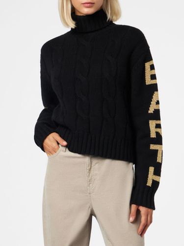 Woman Turtleneck Braided Sweater With Saint Barth Jacquard - MC2 Saint Barth - Modalova