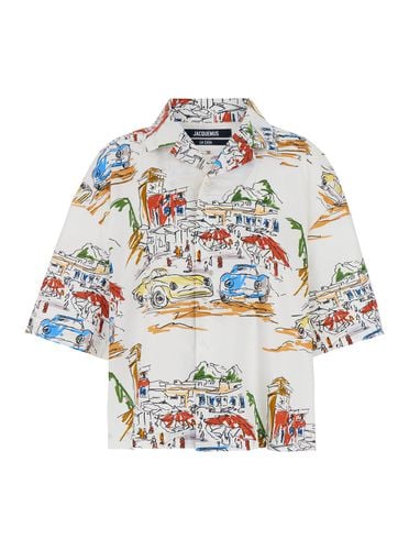 La Chemise Casaco Bowling Shirt With Graphic Print In Cotton Man - Jacquemus - Modalova