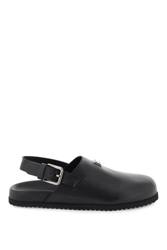 Leather Clogs With Buckle - Dolce & Gabbana - Modalova