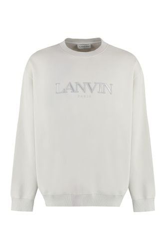 Cotton Crew-neck Sweatshirt With Logo - Lanvin - Modalova