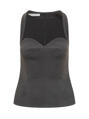Charcoal Polyester Top - Philosophy di Lorenzo Serafini - Modalova