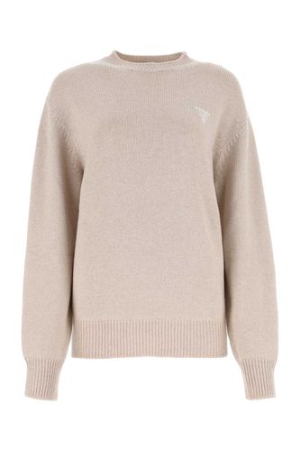 Prada Sand Cashmere Sweater - Prada - Modalova