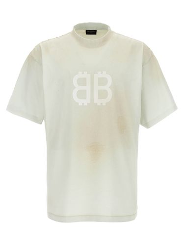 Balenciaga Logo Print T-shirt - Balenciaga - Modalova