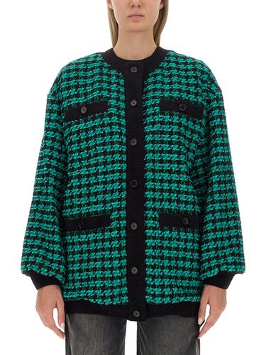 MSGM Houndstooth Tweed Jacket - MSGM - Modalova