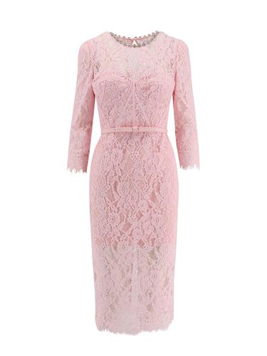 Lace Embellished Midi Dress - self-portrait - Modalova