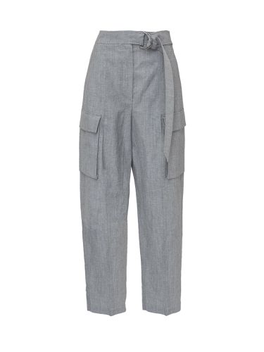 Trousers With Belt - Brunello Cucinelli - Modalova