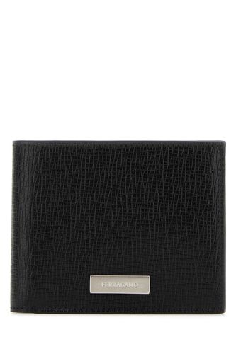 Ferragamo Black Leather Wallet - Ferragamo - Modalova