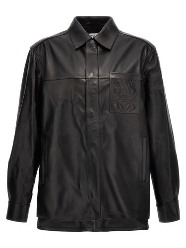 Loewe Logo Leather Jacket - Loewe - Modalova