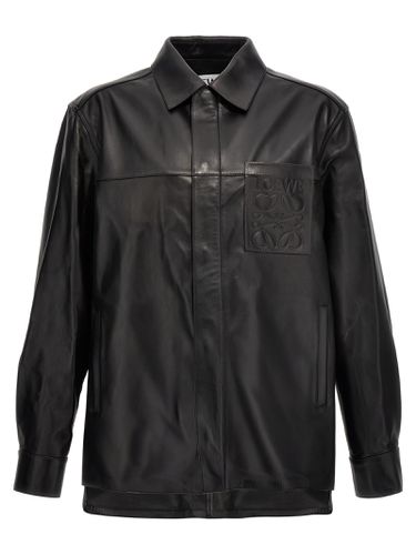 Loewe Logo Leather Jacket - Loewe - Modalova