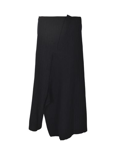 Asymmetric Striped Skirt - Yohji Yamamoto - Modalova