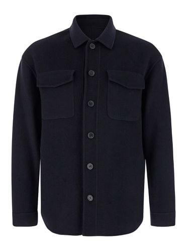 Shirt With Classic Collar In Wool Man - Low Brand - Modalova