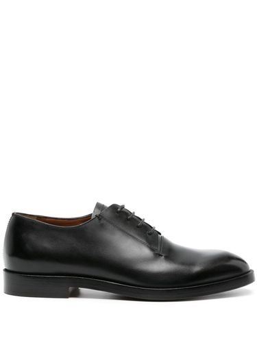 Almond-toe Leather Derby Shoes - Zegna - Modalova