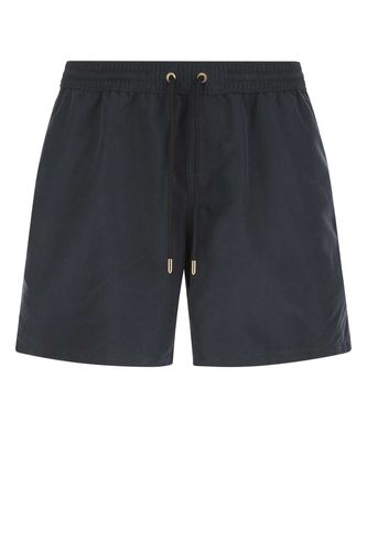 Navy Blue Polyester Swimming Shorts - Agnona - Modalova